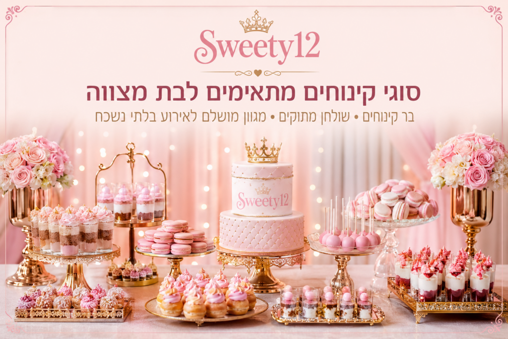 קינוחים מתאימים לבר קינוחים לבת מצווה